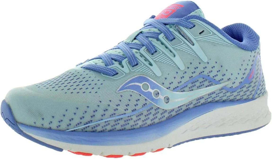 Saucony Girls Ride ISO 2 Performance Running Shoes Blue 6 Medium (B,M) Big Kid