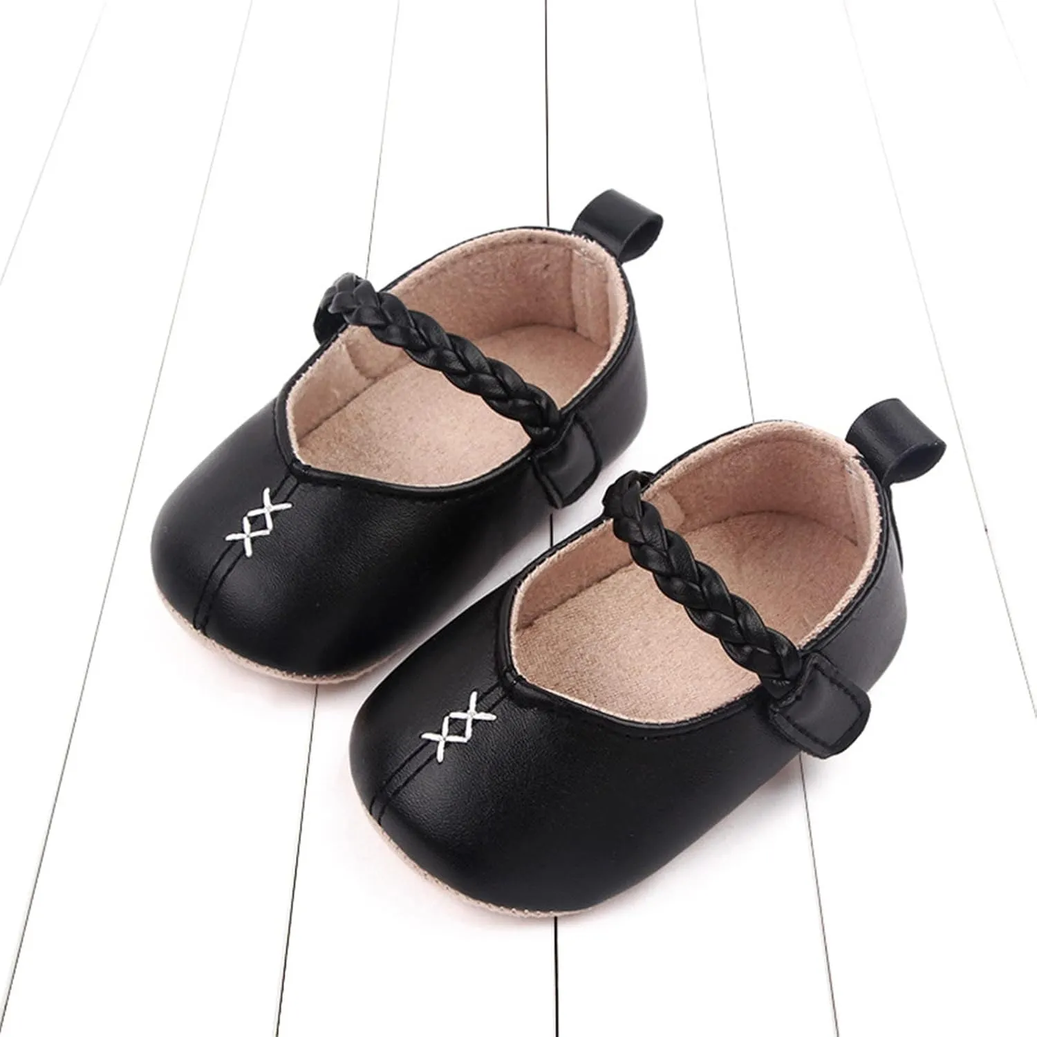 Spring And Summer Children And Infants Toddler Shoes For Girls Flat Sole Light And Comfortable Solid Flower Girl Shoes