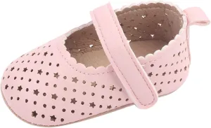 Spring and Summer Children Baby Infant Shoes for Girls Flat Sole Light Hollow Breathable Comfortable Hook Loop Solid Casual Infant Boy Tennis Shoes Size 8