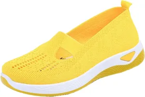 Todays Daily Deals Women's Woven Orthopedic Breathable Soft Shoes Womens Slip On Shoes Casual Fashion Sneakers for Women 2025 White Tennis Shoes Women White Running Shoe Trainers Shoes