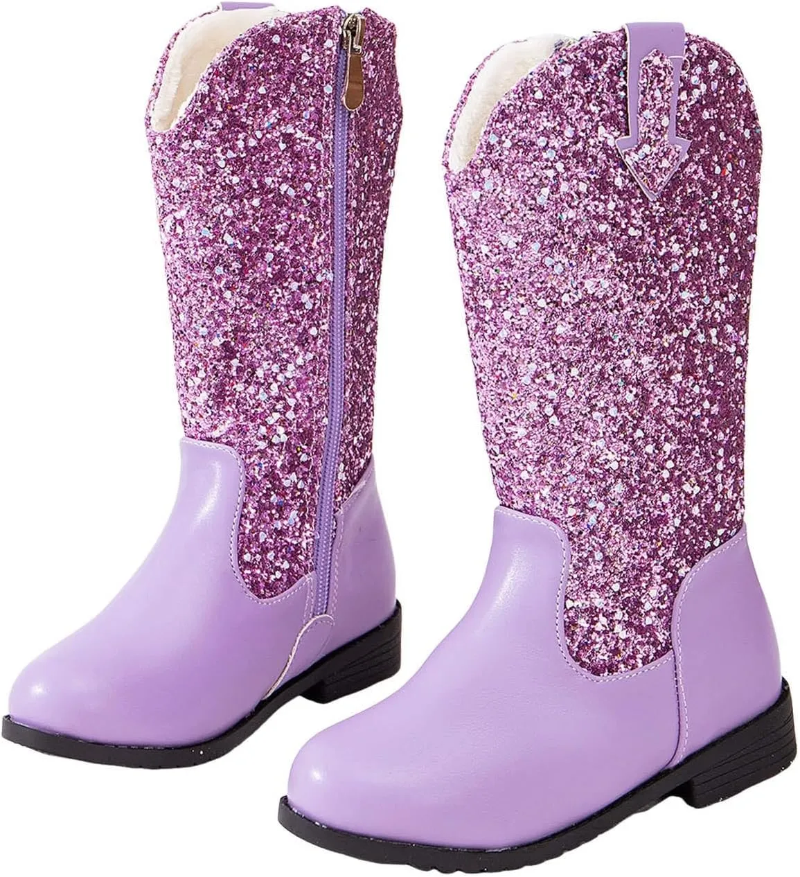Toddler Girls Cowgirl Boots Western Glitter Cowboy Boot Ankle Boots Little Kids Big Kid Party Birthmen Dress Shoes