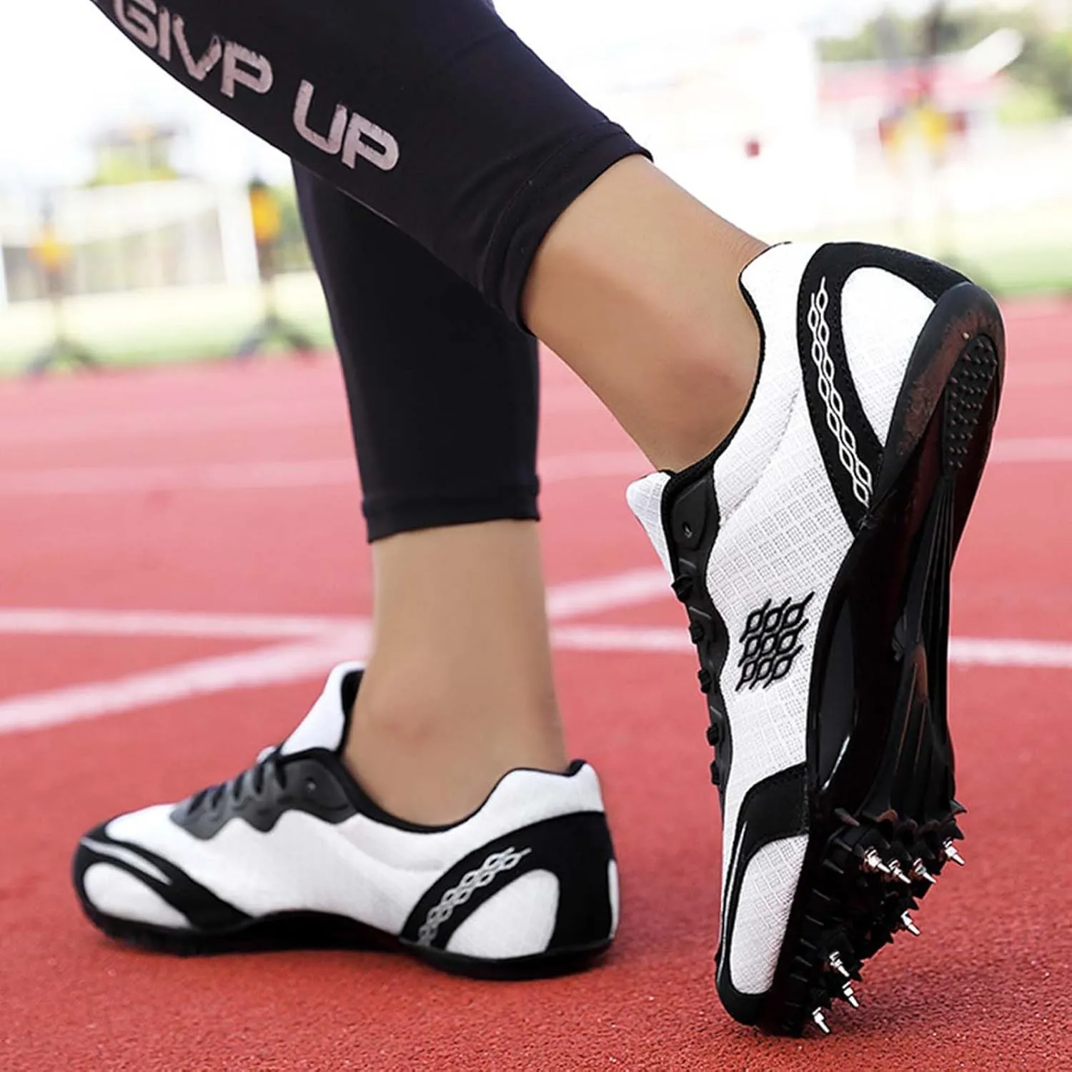 Track and Field Shoes for Mens Women 100-400 Meter Running Shoes Sprint Racing Sport Sneakers Jumping Traning