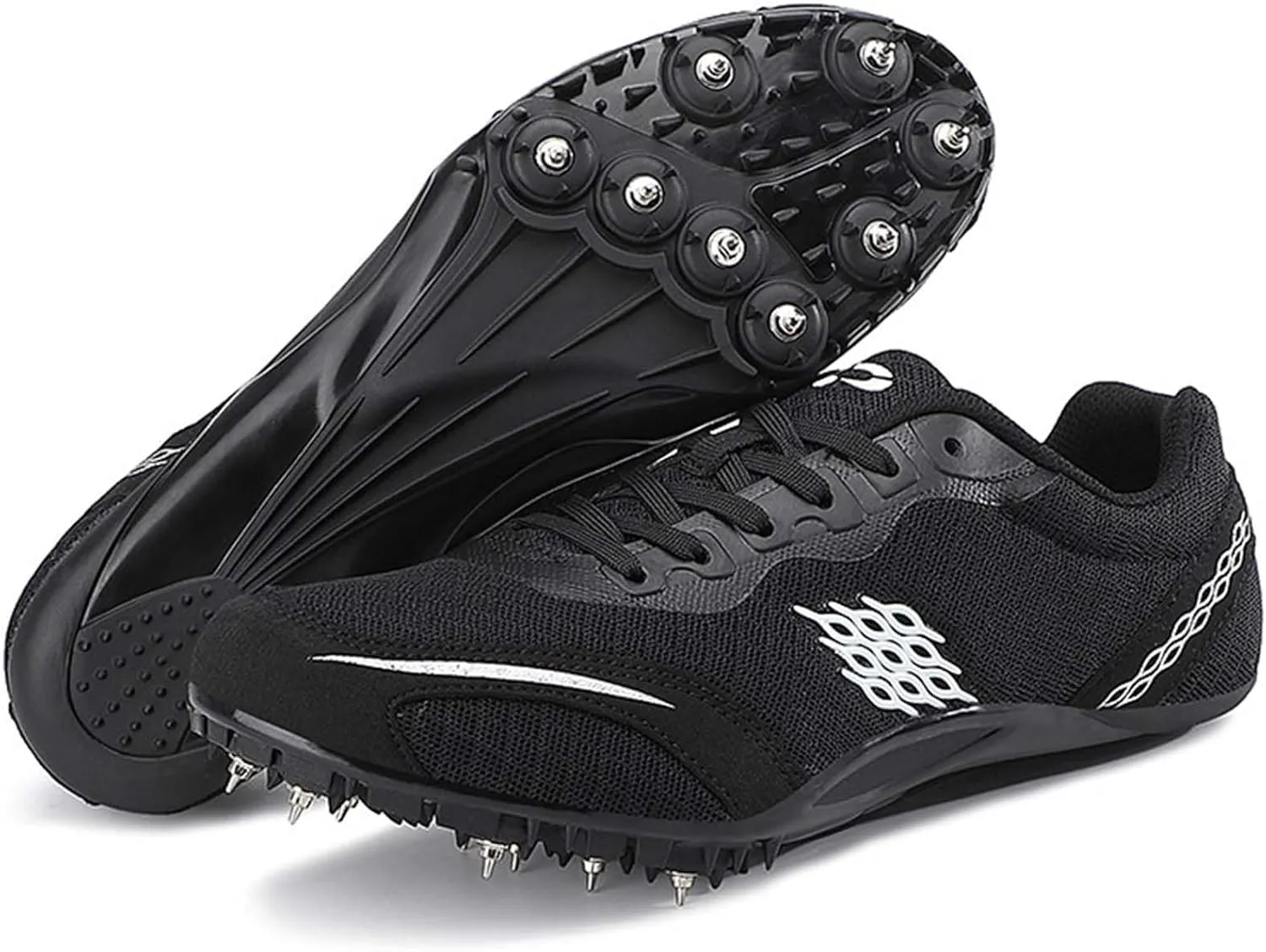 Track and Field Shoes for Mens Women 100-400 Meter Running Shoes Sprint Racing Sport Sneakers Jumping Traning