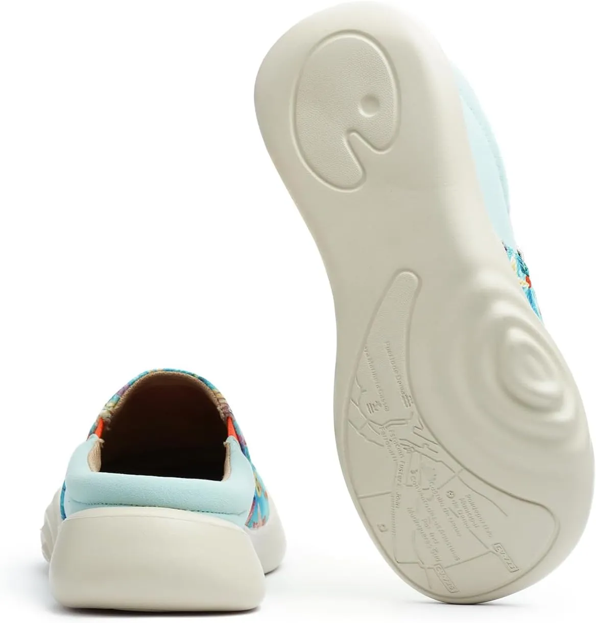 UIN Women's Lightweight Slip-on Casual Breathable Round Toe Barefoot Mules for Women