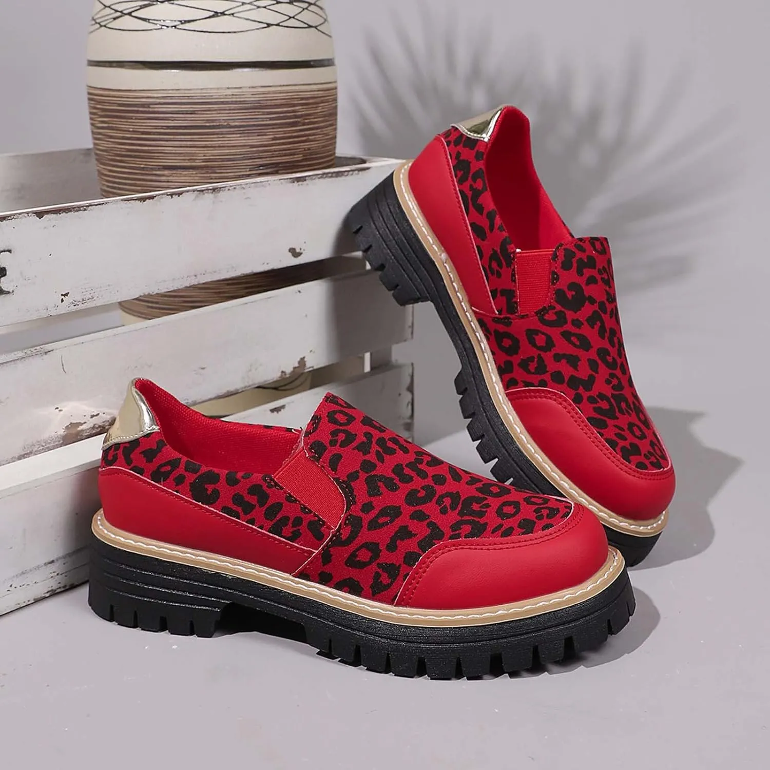 Women Loafers Shoes Slip-On Dress Shoes Business Casual Shoes Cute Work Shoes Comfortable Penny Loafer Office Shoes
