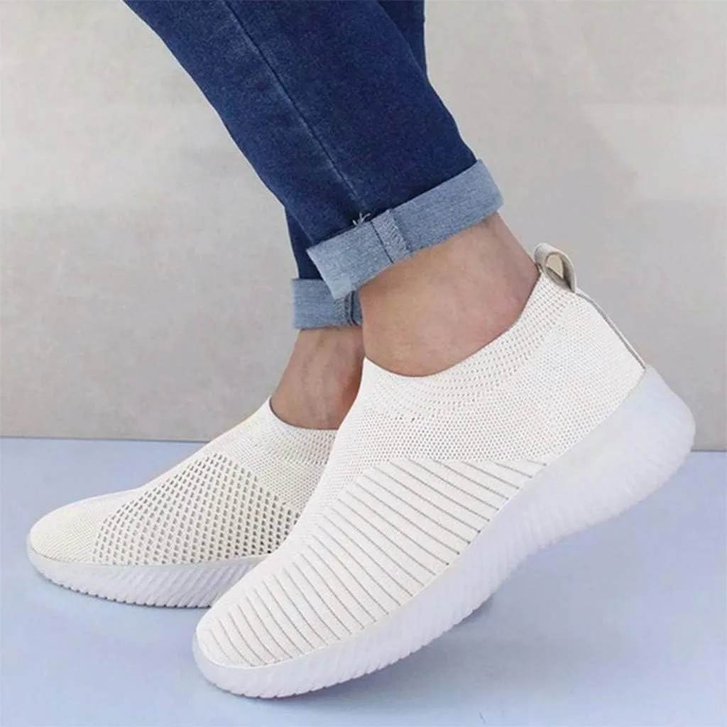 Women Outdoor Mesh Shoes Casual Slip On Comfortable Soles Running Sports Shoes Woman Work Out Shoes Woman Workout Shoes