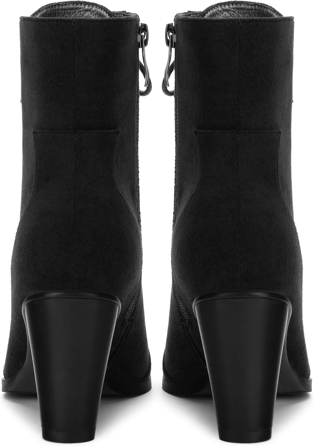 Women's Ankle Boots, Lace-Up & side zipper Pointed Toe Ankle Booties with Mid Heels for Women's Chelsea Boots