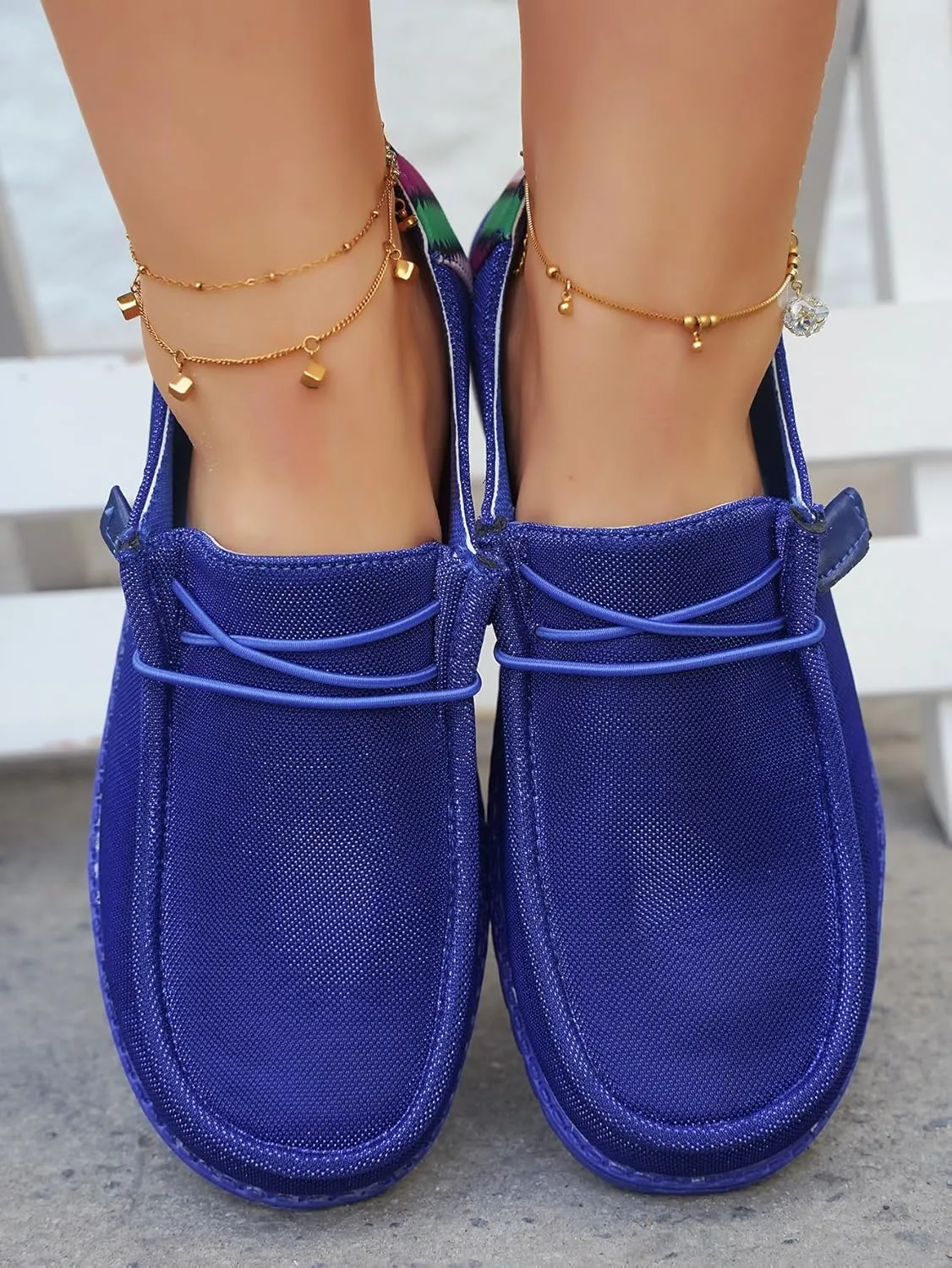 Women's Casual Boat Shoes Slip-on Loafers Lace-up Lightweight Breathable Orthopedic Easy Wear Walking Driving Outdoor Sneakers