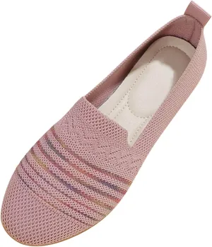 Women's Comfort Walking Boat Shoe Cute Loafer Slip on Ballet Flat Sneakers Classic Casual Walking Shoes