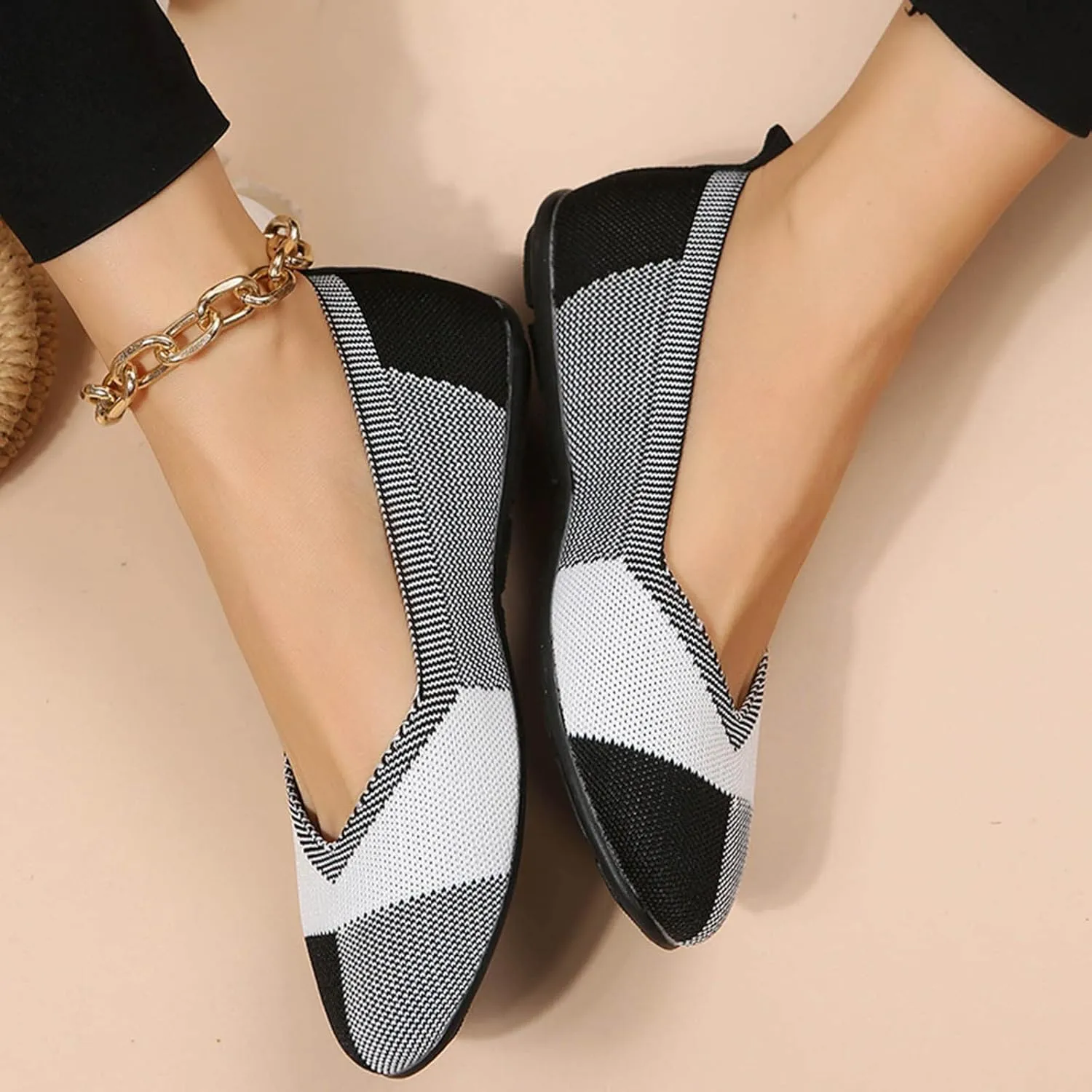 Women's Comfort Walking Boat Shoe Loafers Sneakers for Daily Walking Cute Loafer Slip on Walking Driving Shoes