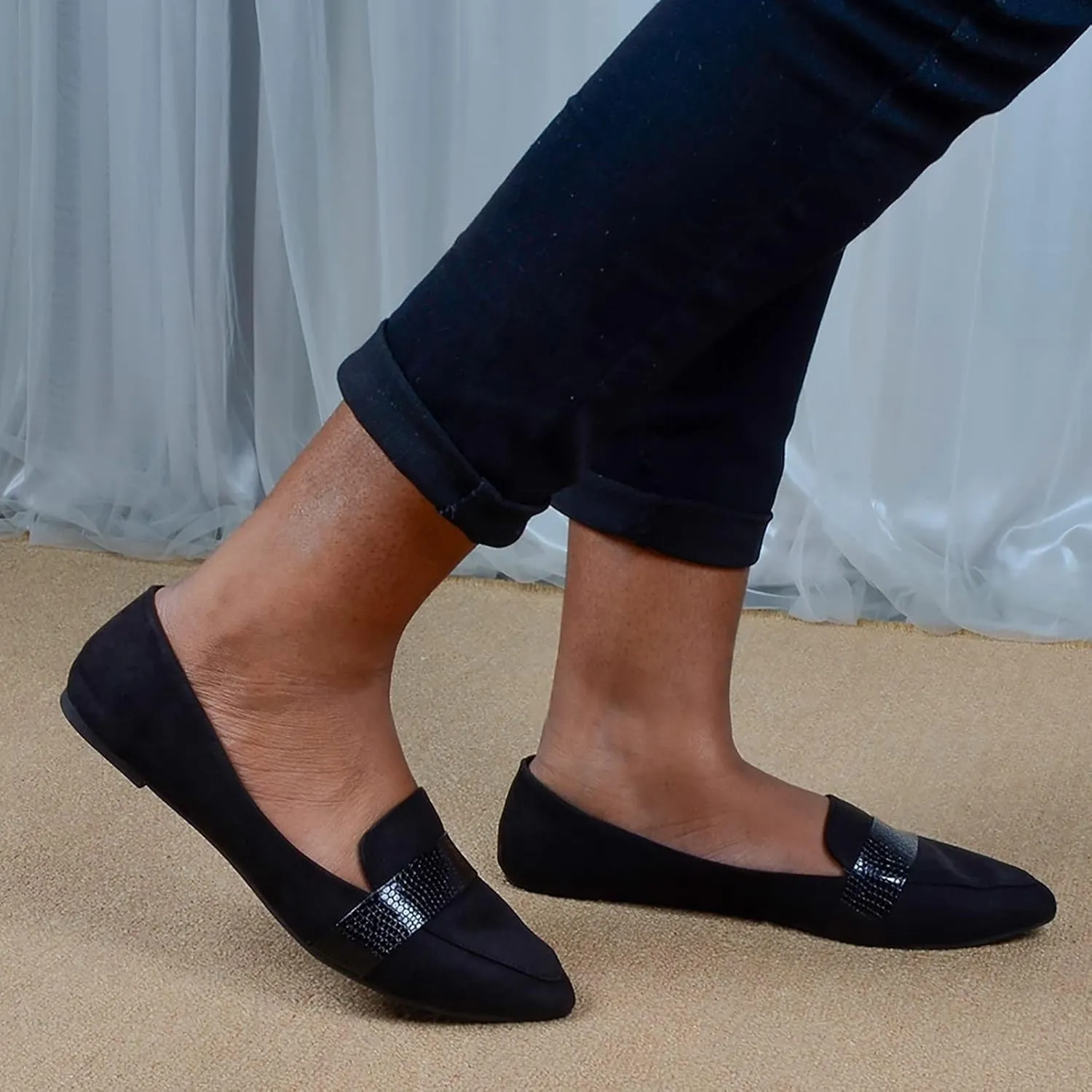 Women's Comfort Walking Boat Shoe Womens Breathable Flats Shoes Cute Loafer Slip on Walking Driving Shoes