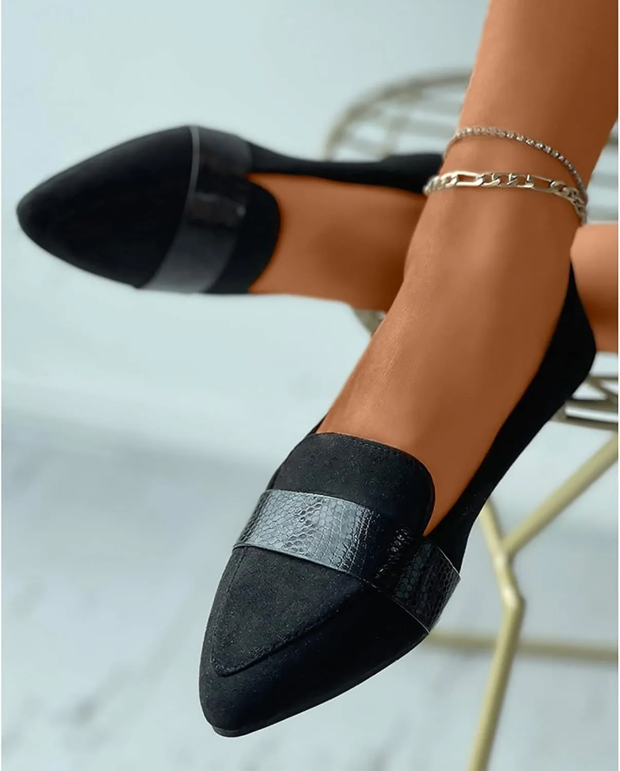 Women's Comfort Walking Boat Shoe Womens Breathable Flats Shoes Cute Loafer Slip on Walking Driving Shoes