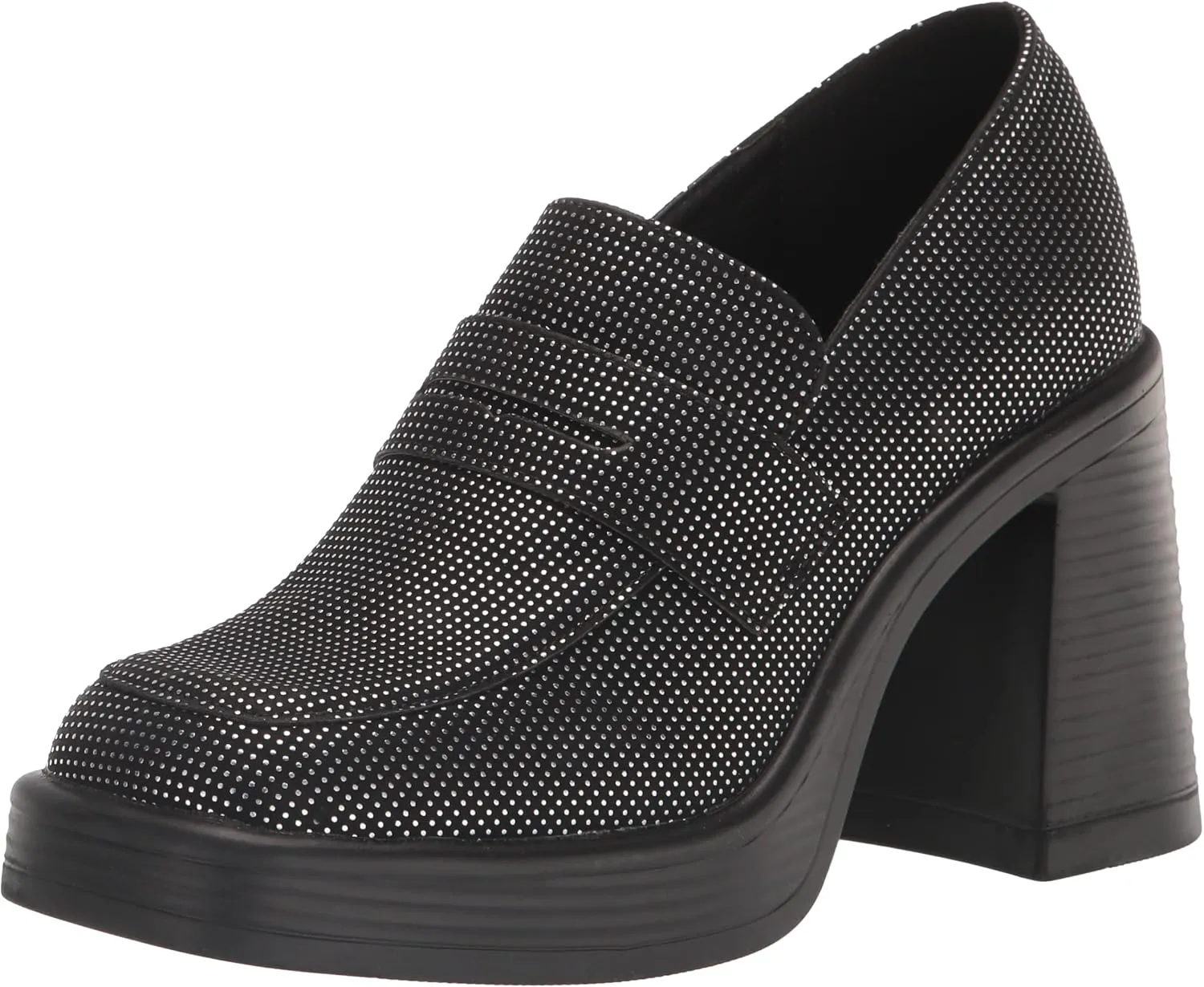 YOKI Women's Print Loafer Pump